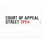 COURT OF APPEAL STREET  Postcards