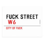 FUCK street   Postcards