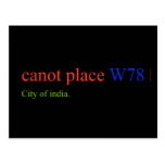 canot place  Postcards