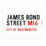 JAMES BOND STREET  Postcards