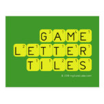 Game Letter Tiles  Postcards