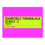 Khanyisile Tshabalala Street  Postcards