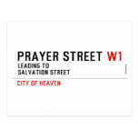 Prayer street  Postcards