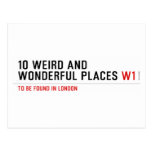 10 Weird and wonderful places  Postcards