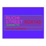 Ruchi Street  Postcards