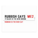 RUBBISH GAYS   Postcards