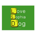 Love
 Sophia
 Dog
   Postcards