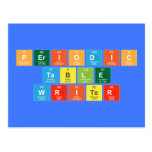 Periodic
 Table
 Writer  Postcards