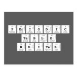 Periodic
 Table
 Writer  Postcards