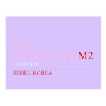 I Love MONiCA.SY  Postcards