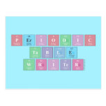 Periodic
 Table
 Writer  Postcards