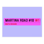 Martina Road #10  Postcards
