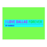 I Love Dallas  Postcards