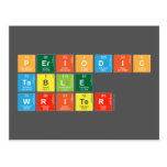 Periodic
 Table
 Writer  Postcards
