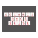 Periodic
 Table
 Writer  Postcards