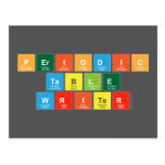 Periodic
 Table
 Writer  Postcards