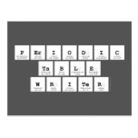 Periodic
 Table
 Writer  Postcards