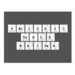 Periodic
 Table
 Writer  Postcards