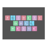 Periodic
 Table
 Writer  Postcards