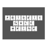 Periodic
 Table
 Writer  Postcards