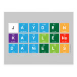 Jayden 
 Kaylene
 Daniels  Postcards