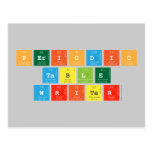 Periodic
 Table
 Writer  Postcards