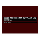 Leeds and Proxima HMVY  Postcards