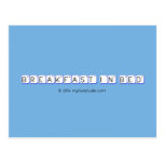 Breakfast In Bed  Postcards