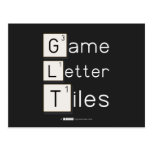 Game
 Letter
 Tiles  Postcards