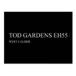 TOD GARDENS  Postcards