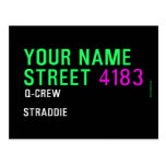 Your Name Street  Postcards