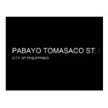 pabayo tomasaco st.  Postcards