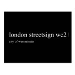 london streetsign  Postcards