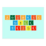 Periodic
 Table
 Writer  Postcards