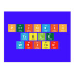 Periodic
 Table
 Writer  Postcards