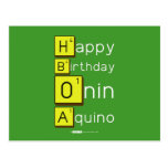 Happy
 Birthday
 Onin
 Aquino  Postcards