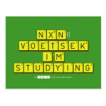  NXN!! VOETSEK   I'M STUDYING  Postcards