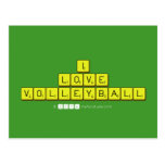 i
 love
 volleyball  Postcards