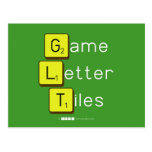Game
 Letter
 Tiles  Postcards