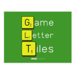 Game
 Letter
 Tiles  Postcards