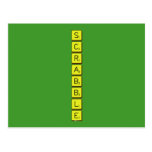 S
 C
 R
 A
 B
 B
 L
 E  Postcards