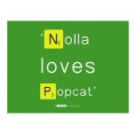 'Nolla 
 loves
 Popcat'  Postcards