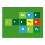 Game
 Letter
 Tiles  Postcards