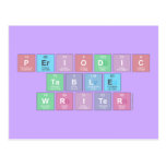 Periodic
 Table
 Writer  Postcards