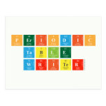 Periodic
 Table
 Writer  Postcards