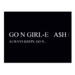Go N GIRL-E   A$H  Postcards