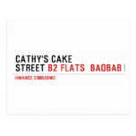 Cathy's Cake Street  Postcards
