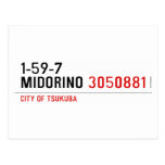 1-59-7  MIDORINO  Postcards