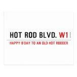 Hot Rod Blvd.  Postcards