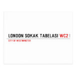 LONDON SOKAK TABELASI  Postcards